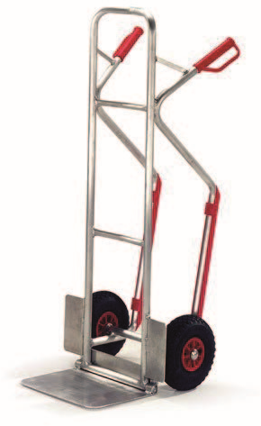Aluminiumkarre mit Treppenschlitten und klappbare Schaufel draggable=